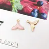 1 Acessório de Liga para Joias DIY Estilo Coreano Rosa com Brincos de Esmalte, Chave Flor, Pingente de Brinco Estrela do Mar