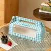 Caja de embalaje para rollo de pastel portátil transparente rollo suizo rollo toalla rollo completo medio rollo pieza de corte caja de embalaje para pastel de varias capas