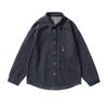 Marca de moda de alta gama Camisa de mezclilla retro japonesa para hombre de manga larga 2024 primavera nueva azul camisa de trabajo abrigo