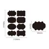Pizarra Casera Adhesiva PVC Etiqueta Negra para Frascos de Especias, Transfronteriza Impermeable Borrable Manuscrita Desmontable