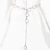 Cadena de Cintura de Metal con Forma de Corazón Europea y Americana de Gama Alta para Mujer, Estilo Ins de Moda, Lujo Accesible, Elegante Elegante, Cadena Versátil para Accesorios de Falda