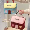 Direto da Fábrica Multiuso Personalizável Fofo Bolsa de Armazenamento em PU Transparente Grande Capacidade Multicompartimentos Bolsa de Maquiagem Bolsa de Armazenamento