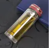 Vaso de vidrio de doble capa Fuguang para hombres y mujeres, vaso de agua portátil, aislamiento térmico con tapa, pantalla de filtro para el hogar, negocio, oficina, taza de té