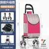 Carrito de compras ligero para personas mayores, carretilla de mano portátil para transportar mercancías, carrito plegable para uso doméstico