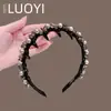 Diadema de Cristal y Perla de Lujo Ligero con Dientes, Accesorio para el Cabello de Corona Alta Antideslizante para Uso Diario, Nuevo Tocados 2025