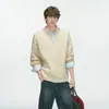 Suéter de Tricô Original do Fabricante Arctic Velvet Estilo Old Money com Novo Toque Aristocrático para Homens, Engrossado para Outono e Inverno, Tricô Interno para Casais