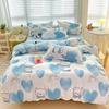 Juego de Cama de Cuatro Piezas Cepillado Clase A, Juego de Tres Piezas para Dormitorio de Estudiante Individual de Invierno, Funda de Edredón Estilo Ins, Ropa de Cama de Dibujos Animados