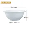 Jingdezhen Porcelana Blanca Tazón de Arroz Simple Blanco Puro Tazón de Sopa Hogareño Tazón de Fideos Color Bajo Esmalte Cerámica Tazón de Arroz traje Fábrica Venta al por Mayor