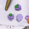 Fruta Brillante Simulada Fresa Cereza Aguacate Resina Accesorios de Joyería Pegamento Crema Material DIY Accesorios para el Cabello Accesorios para Zapatos