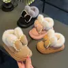 2026 Novo Modelo Chinelos de Algodão para Crianças para o Inverno, Sapatos de Algodão para Meninas para Dentro e Fora de Casa, Chinelos de Algodão Quentes para Crianças Maiores e Bebês