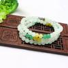 Collar de cuerda de cuentas completas tejidas de jade Dongling de 6 mm, cuerda para colgante hecha a mano de alta calidad de tres colores, accesorios al por mayor