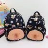 Mochila Escolar Infantil Fofa Estampada de Desenho Animado Moda para Meninos e Meninas Alunos do Ensino Fundamental Mochila Capivara Leve e Versátil