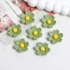 Parches de Flor de Seis Pétalos de Simulación Coloridos Accesorios de Resina para Funda de Teléfono Hecha a Mano DIY Materiales para Pinza de Pelo con Pegamento de Crema