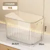 Caja de Almacenamiento de Gran Capacidad Contenedor para Snacks Organizador de Escritorio para el Hogar de Lujo Ligero de Acrílico Caja Transparente Cesta de Almacenamiento para Desorden