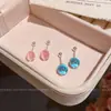Brincos de Contas Transparentes Coloridos de Gelatina Dopamina de Verão para Mulheres, Design de Nicho, Acessórios de Orelha Versáteis da Moda de Alta Qualidade