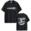 Camiseta Gráfica de Rock Band Gorillaz Unisex Casual Retro Camiseta de Algodón Moda Hip-Hop Estilo Urbano
