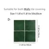 Adesivos de Azulejo 2D Planos Cruzados Coloridos Quadrados Imitação de Azulejo Adesivos de Parede Cozinha Banheiro Autoadesivos Renovação de Parede