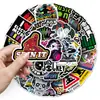50 piezas de geniales pegatinas de música electrónica, populares pegatinas decorativas impermeables transfronterizas para altavoces y fundas de teléfono