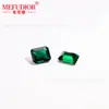 Esmeralda de Zambia Cortada en Rectángulo Piedra Suelta Cultivada, Pura y Libre de Impurezas, Esmeralda Rectangular Regenerada Joyería al por Mayor