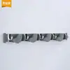 Gancho de Aluminio Espacial Tipo B Estante para Mopas Estante para Escobas Estante de Almacenamiento Colgante de Pared para Baño Estante para Balcón