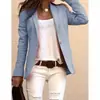 Nuevo blazer de manga larga ajustado para mujer, de comercio exterior 2026, europeo y americano, para Amazon transfronterizo, adecuado para el trabajo