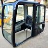 Cabine de escavadeira, acessórios completos para carro, assento de vidro, tampa do motor, tanque de água, porta da bomba