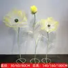 Flor Artificial Amapola Fondo de Escenario Decoración de Paisajismo Exhibición de Ventana Props de Guía de Carretera Diseño de Escena Flor Artificial