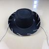 Venta al por mayor del fabricante Sombrero de vaquero con cordón Rosa Sombrero para niños Niños Navidad No tejido Borde marrón Cuerda