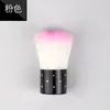 Ferramentas de Nail Art Pincel de Limpeza de Pó com Cabo Curto Pincel Cogumelo Pincel de Limpeza de Superfície de Unha Cerdas Macias Pincel para Unha com Cabeça Redonda Macia Esmalte