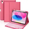Funda Protectora Adecuada para Tableta iPad11 A16 Décima Generación Air11 Teclado Bluetooth Ranura para Lápiz Funda de Cuero