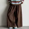 Conjunto de suéter a rayas para niña, colección primavera/otoño, nuevo estilo 2026, atuendo de otoño estilo coreano, pantalones de pierna ancha, conjunto de dos piezas, moderno y a la moda