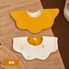 Babeero de tela crepé para babas, Clase A, doble cara, hecho a medida, algodón puro, babero impermeable, babero de encaje anti-vómito para recién nacidos