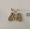 Manoplas para Bebé Coreanas Invierno Unisex Niños Colgantes del Cuello Manopla Lindo Oso Peluche Engrosadas Cálidas Manoplas Temporada Otoño Invierno