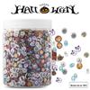 Halloween cerâmica macia cerâmica colorida doce grão pérola nail art artesanal epóxi brinquedo material enchimento decorações