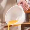 Casa de Paja Herramientas para Hornear Taza de Huevo con Boquilla de Flujo Gran Capacidad Grado Alimenticio Bol de Arroz Cocina con Asa Bol de Arroz
