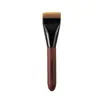 Brocha para Base de Maquillaje Líquida de Cabeza Plana de Nogal, Ultra Fina, Sin Marcas, No Absorbente, Brocha para Mascarilla, Brocha de Maquillaje Cangzhou