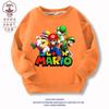 Sudaderas para niños Primavera y Otoño 2024 Ropa Nueva Dibujos Animados Medio Abiertos Ropa para Niños Grandes Tops Aterciopelados Engrosados Otoño e Invierno para Niños