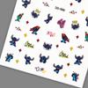 Redanco nova explosão 3D cartoon bonito Stitch unhas adesivos de volta cola adesivos de unhas jóias atacado