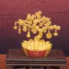 Árbol del Dinero de Fábrica Fuente Adornos que Traen Riqueza, Árbol de la Fortuna Lingote de Oro Plantas en Maceta, Regalos para Inauguraciones de Negocios y Mudanzas