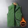 Chaleco Hombre talla extra Chaqueta Deportiva de Polar Chaleco Cálido con Forro de Polar de Invierno para Hombres de Mediana Edad y Mayores Chaleco