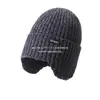 Suéter de Punto Cálido Rpet Estilo Coreano Gorro de Algodón con Forro Polar Protección para Orejas Fábrica de Personalización Gorro de Lana Rpet Cálido