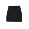Fs645-25A Falda Recta de Punto Ajustada a la Cadera, Falda Corta Ajustada a la Cadera, Estilo Otoño e Invierno, Estilo Coreano, Cordón, Adelgazante