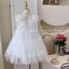 Vestido para Meninas 2025 Estilo Fada Sem Alças com Asas de Tule Vestido de Tule Bufante Vestido de Performance