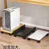 Suporte para Gabinete de Computador de Mesa Base de Resfriamento Suporte de Chassi Bandeja Rack de Posicionamento Sob a Mesa Base com Rodas Universais