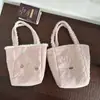 Bolso de Hombro para Mujer de Gran Capacidad, Estudiante, Clase 2025, Peluche Casual de Otoño e Invierno, Elegante