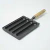Olla para Salchichas Horneadas de Hierro Fundido Artefacto Casero para Salchichas Horneadas Pastel de Arroz Asado Brocheta de Cordero Asado Gluten Asado Molde para Salchichas Horneadas Plato para Salchichas Horneadas al Aire Libre