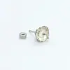 Uñas de Hueso de Oreja de Acero de Titanio Súper Brillantes con Diamantes Uñas de Corte Milenio Rosa Uñas Cocleares Pendientes de Gama Alta de Nicho Recubiertos de Colores para Mujeres