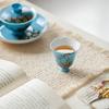 Taza de Té de Cerámica de Alto Valor Estilo Pintura al Óleo Taza Individual con Boquilla de Flor Set de Té Kung Fu Taza de Té para el Hogar
