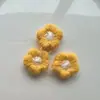 Mini acessórios girassol 1,5cm amarelo branco rosa fofo creme pequena flor acessórios de cabelo
