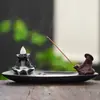 Queimador de Incenso Linha Cerâmica Queimador de Incenso de Refluxo Utensílio de Incenso Doméstico Interno Mesa de Chá Queimador de Incenso de Sândalo Inserção de Incenso Criativa